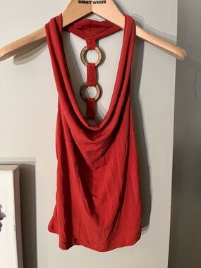 Halter Tank with Ring-Back Detail
